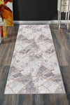 Algorand Home Modern Washable Non-Slip Base Cutting Roll Granite Gray Runner 1