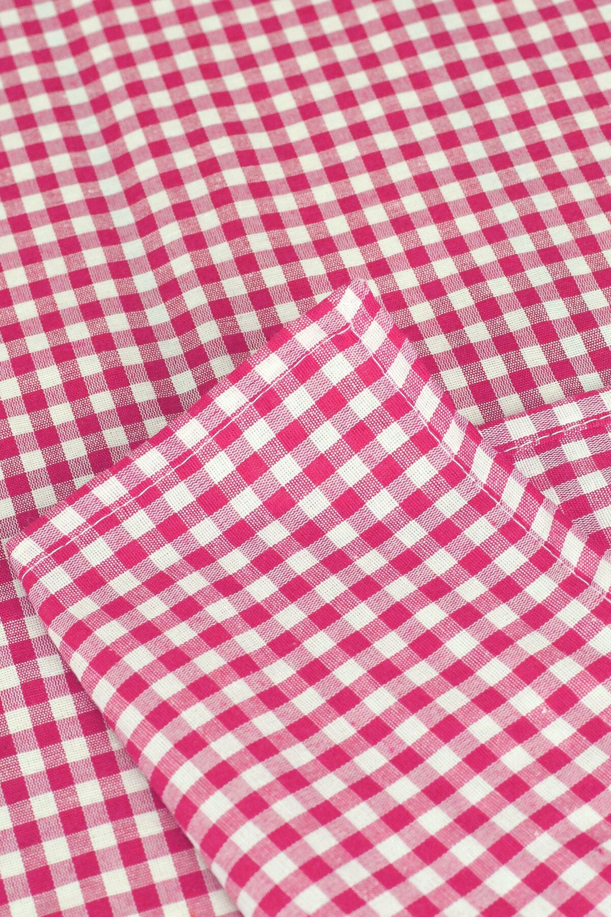 Soft Kare Small Square Patterned Gingham Tablecloth 4