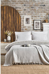 Casnack Lavin Model Gray Double Bedspread 1500gr. 200x230cm 1