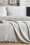 Casnack Lavin Model Gray Double Bedspread 1500gr. 200x230cm 3