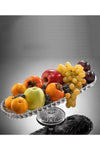 Multiamo Alegre Glass Oval Serving Plate Salad Fruit Dish Glass Presentation 2