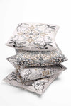 Pilloveland Double-Sided Printed Beige Tile Pattern 4-Piece Suede Pillow Cover 3