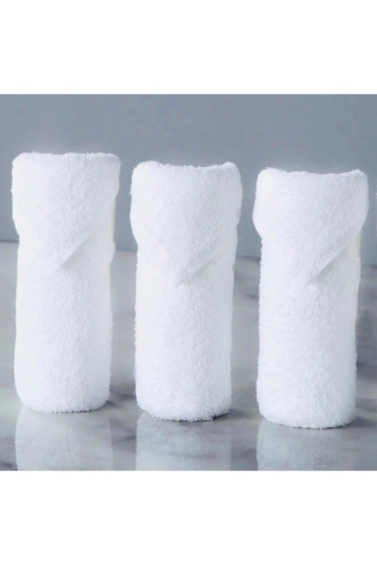 KAYABEY 100% Cotton Kitchen Towel 6-Pack White Towel Set 30x50 2