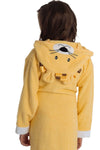 ELY PARKER Hooded Children's Bathrobe 100% Cotton Water Absorbent Lion Yellow 6