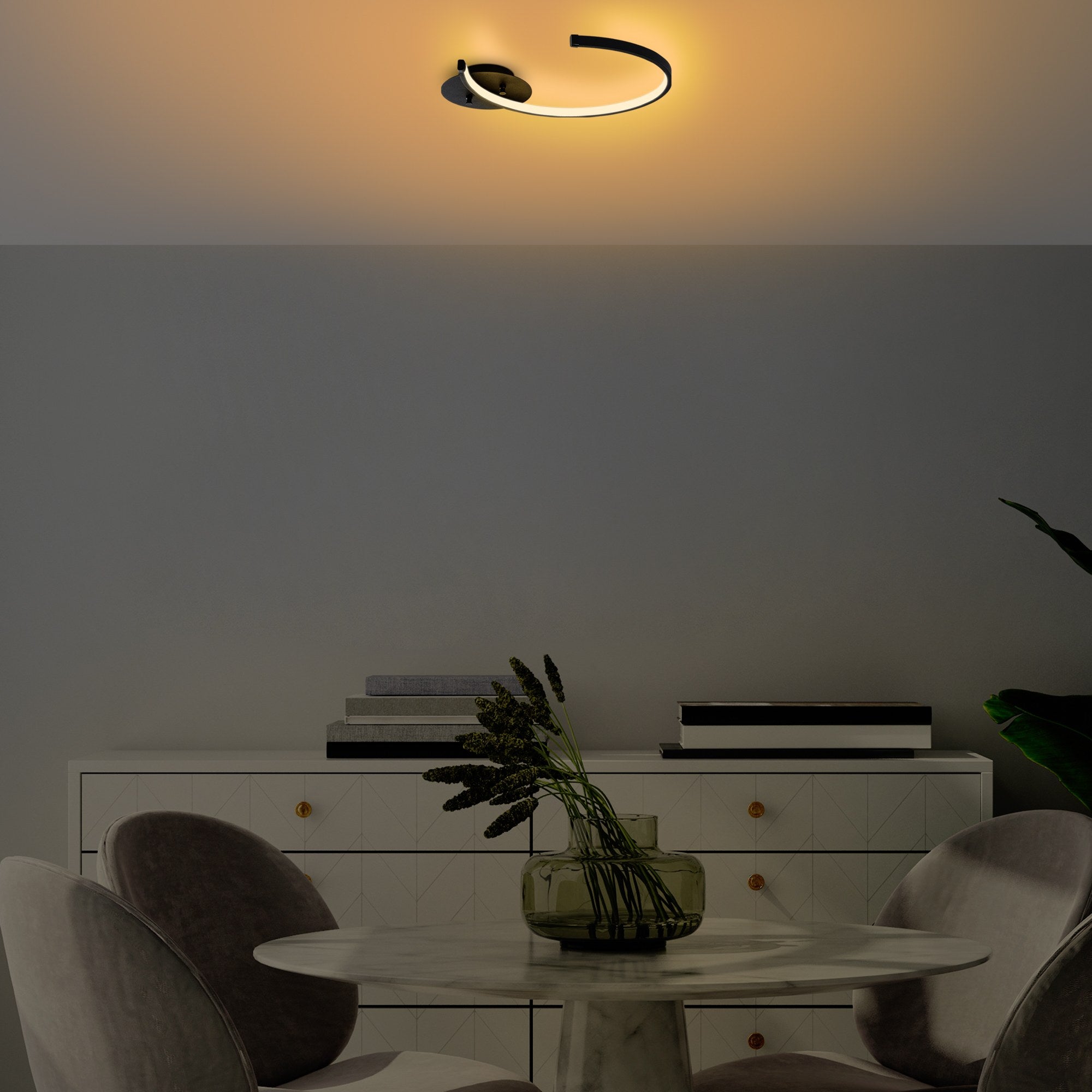 Chandelier Moon - 13327 Black 119FRS1502 2