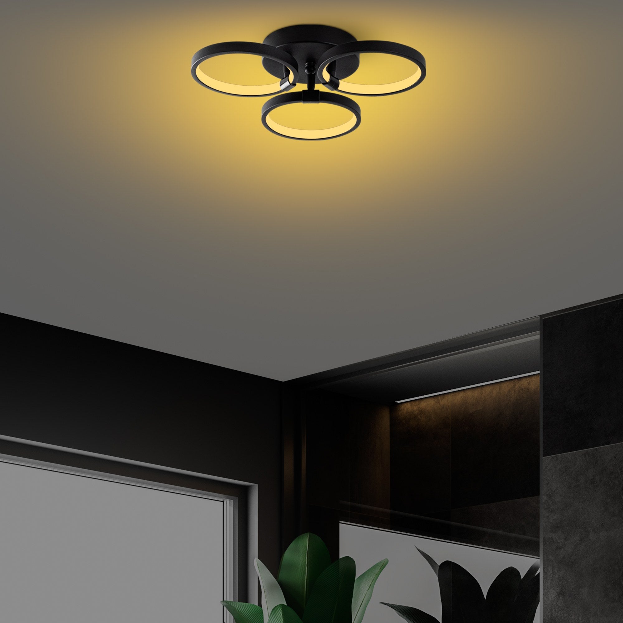 Chandelier Halka-13310 Black 119FRS1537 1