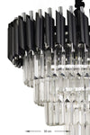 Avizemoda Palmira 50'lik Crystal Luxury Chandelier - (Black-Chrome) 3