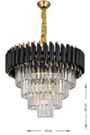 Avizemoda Palmira 50'lik Crystal Luxury Chandelier - (Black-Gold) 4