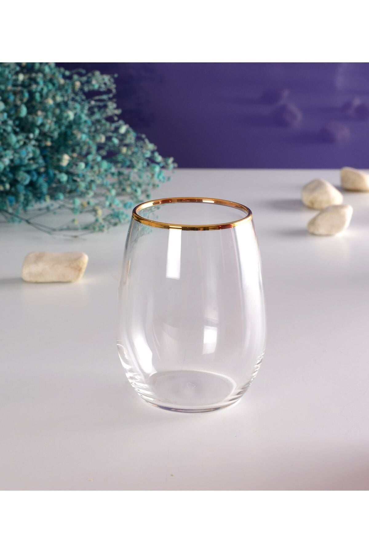 Paşabahçe 420825 Gold-Gilded Water Glasses Set of 6 350 ml 6