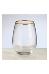 Paşabahçe 420825 Gold-Gilded Water Glasses Set of 6 350 ml 7