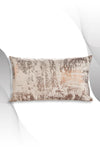 ÖZENEV Beige Copper Cushion Cover Decorative Patterned Velvet Soft Living Room Sofa 3