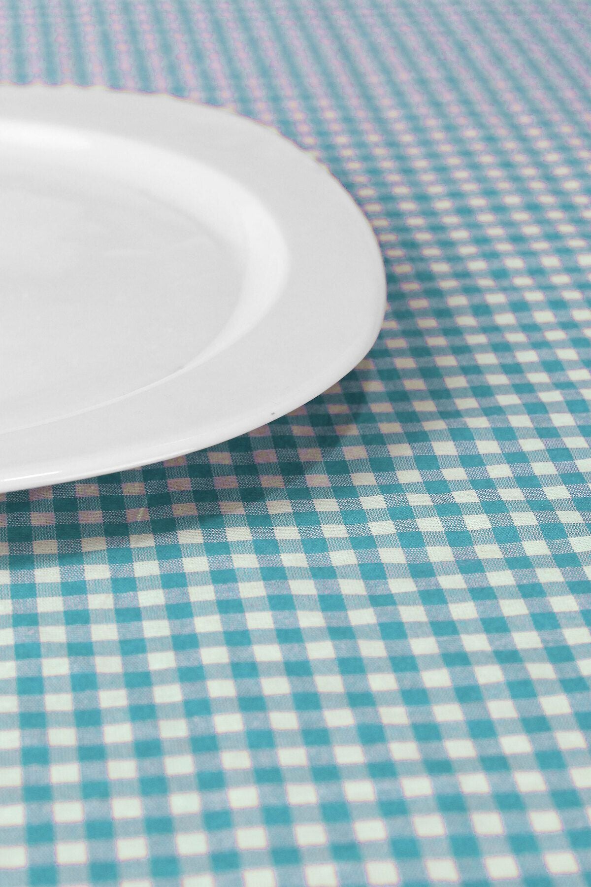 Soft Kare Small Checkered Pattern Tablecloth, Table Cover, Picnic Cloth 3