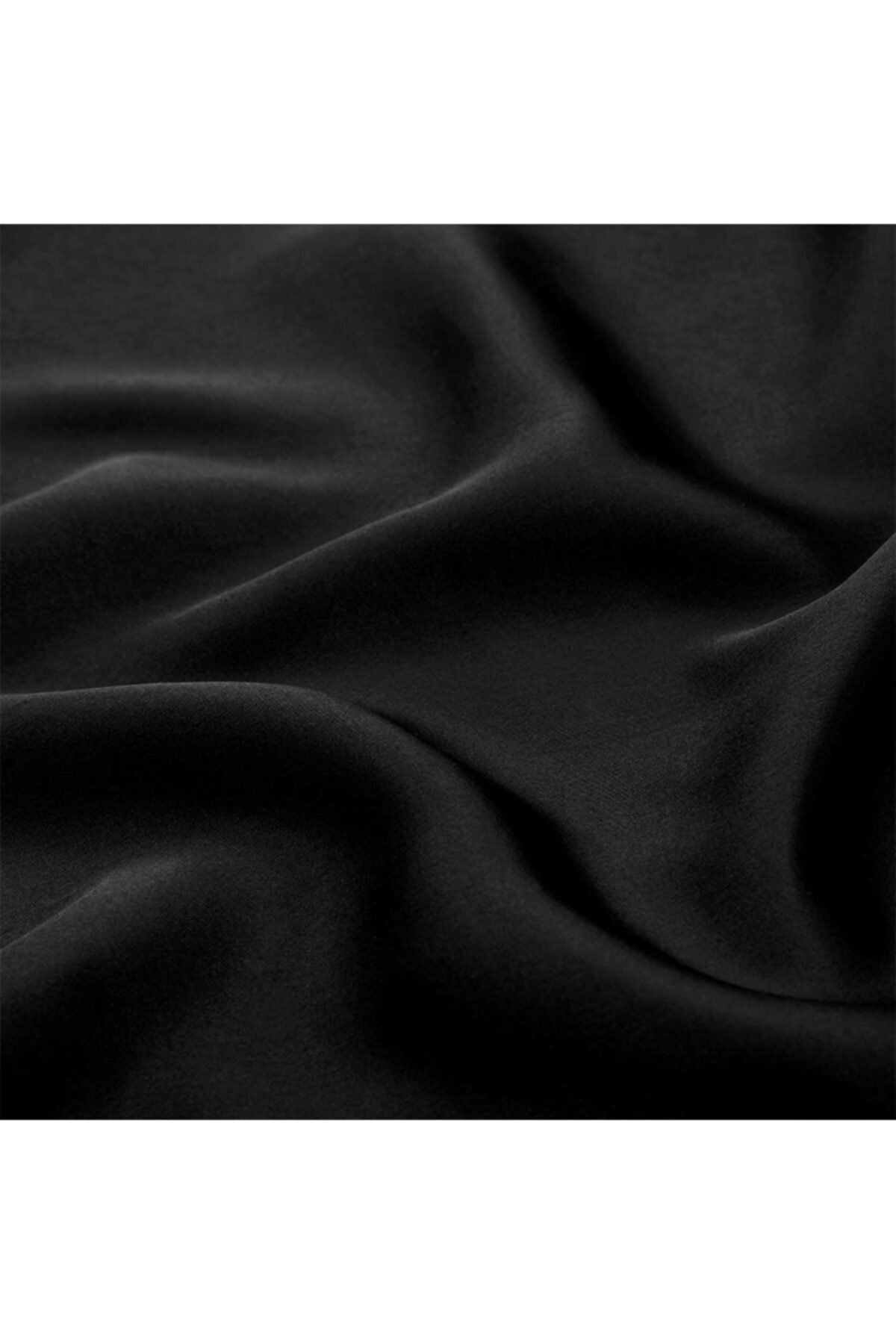 Tinybabyconcept 100% Silk Satin 4-Piece Double Duvet Cover Set 200x220 Cm Fitted Sheet Black Color 6