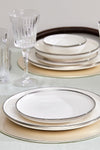 Karaca Streamline Eclipse Platinum 57 Piece 12 Person Dinner Set 6