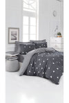 Eponj Home Easy Ironing Duvet Cover Set Double Triangles Grey 2