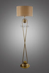 Taşcan Aydınlatma Delhi Single Antique Floor Lamp-Light Brown Shade 2