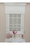 Atölyeperde Atölye Perde Double System White Plaid Patterned Tulle And Roller Blind 3