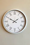 Genel Markalar Gift Metal White Retro Wall Clock 40 Cm 1