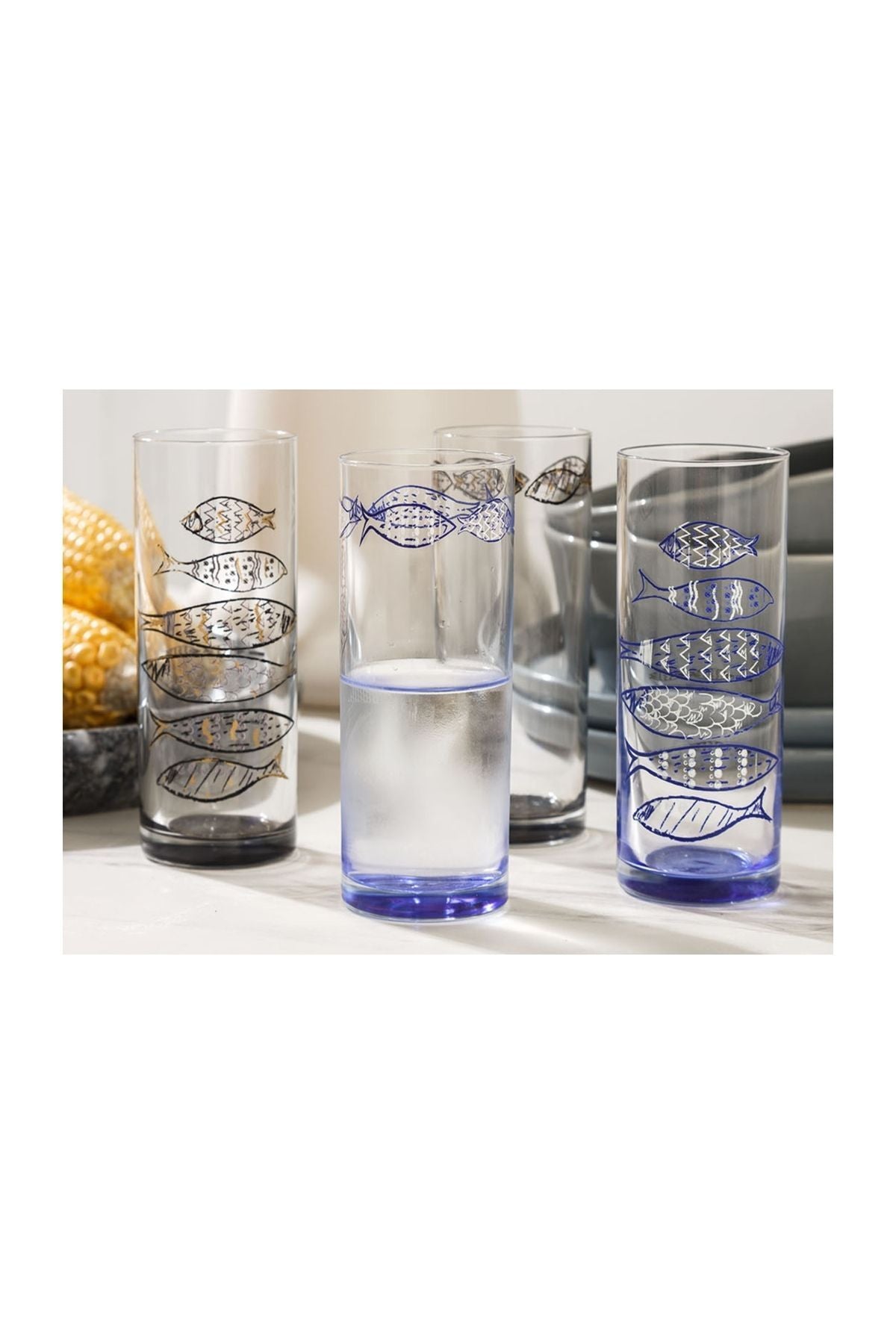 Mudo Home Aqua Rakı Glass Set of 6 - 200ml 2