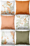 Pilloveland 6-Piece Women Patterned Double-Sided Printed Suede Cushion Cover 1