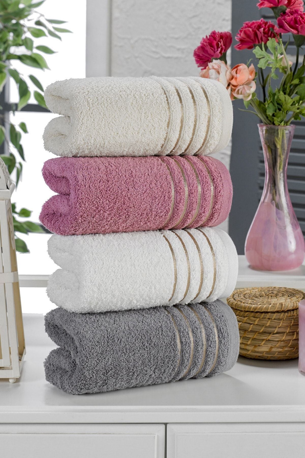 Casnack Diana Towel Set 4 Pieces 800gr. 50x90cm 1