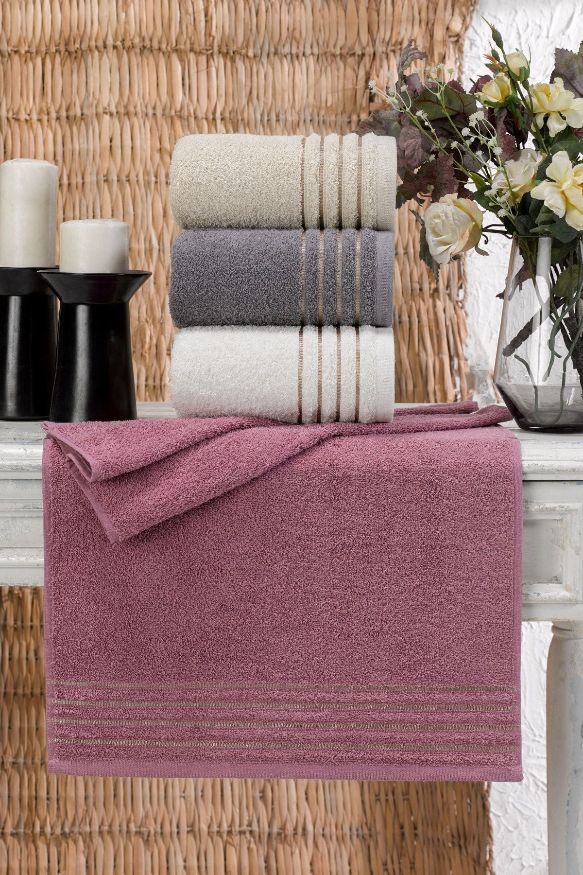 Casnack Diana Towel Set 4 Pieces 800gr. 50x90cm 2