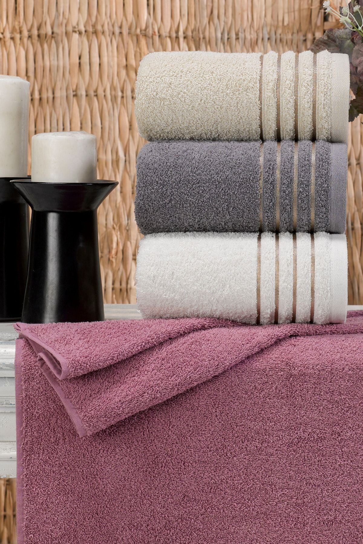 Casnack Diana Towel Set 4 Pieces 800gr. 50x90cm 3