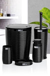 Okyanus Home Black Elegance 5-Piece Bathroom Set 4