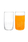 Madame Coco White Leaves Musette 4 Piece Beverage Glass Set - 365 ml 2