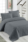 Örtüm Ivy Anthracite Double Quilted Bedspread 1