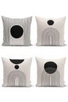 Realhomes 4-Piece Special Design Digital Printed Modern Cushion Cover Set 1