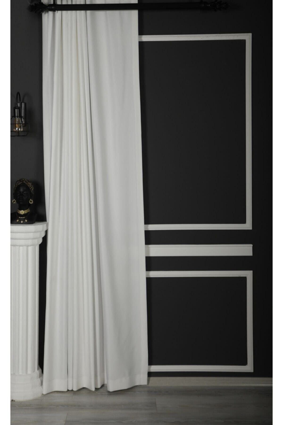 Taç Satin Curtain Cream Ecru Curtain 1