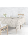 Örtücüm Cream Coffee Polka Dot Wipeable PVC Tablecloth Stain Resistant 5