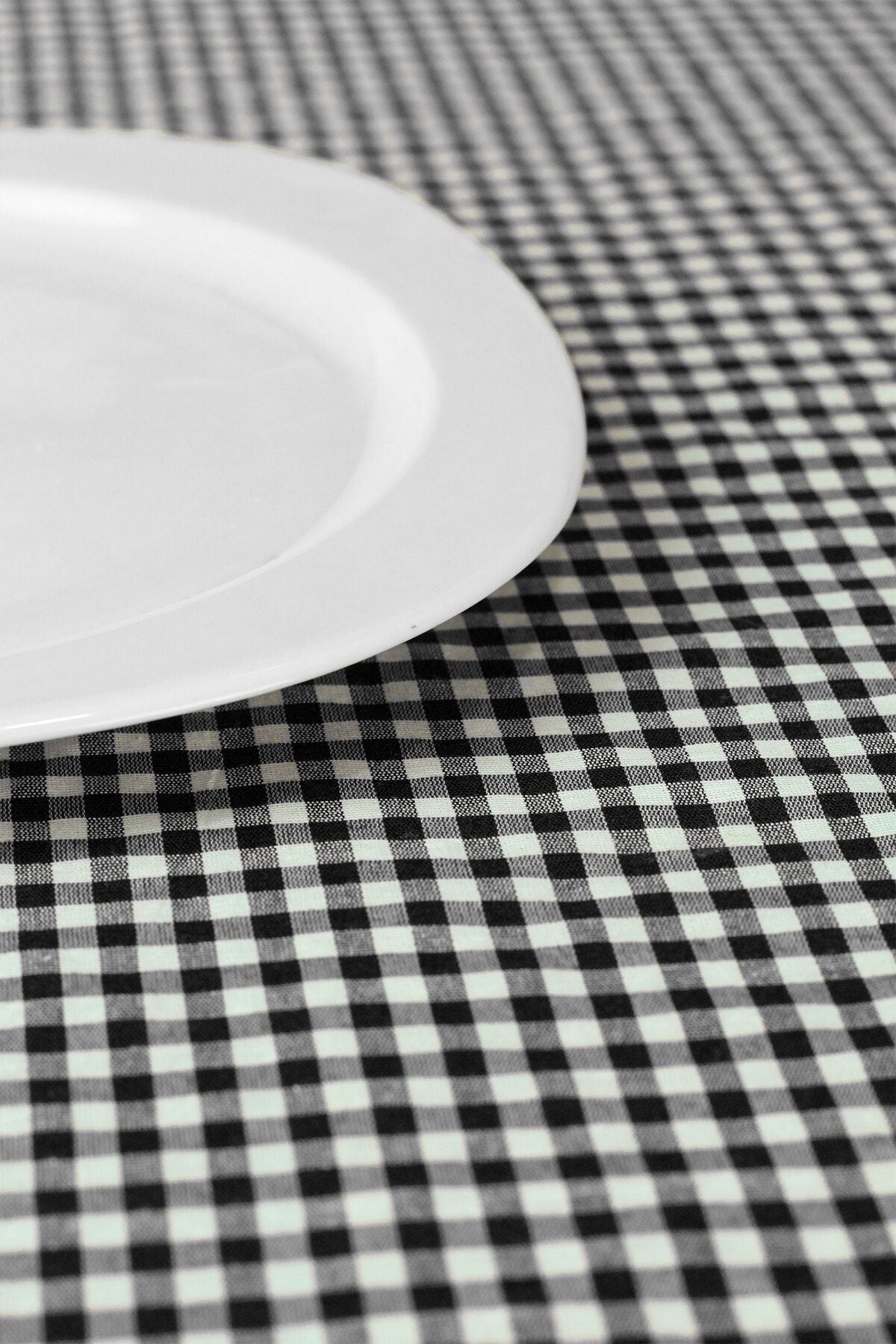 Soft Kare Small Square Pattern Gingham Tablecloth, Table Cover, Picnic Cloth 3