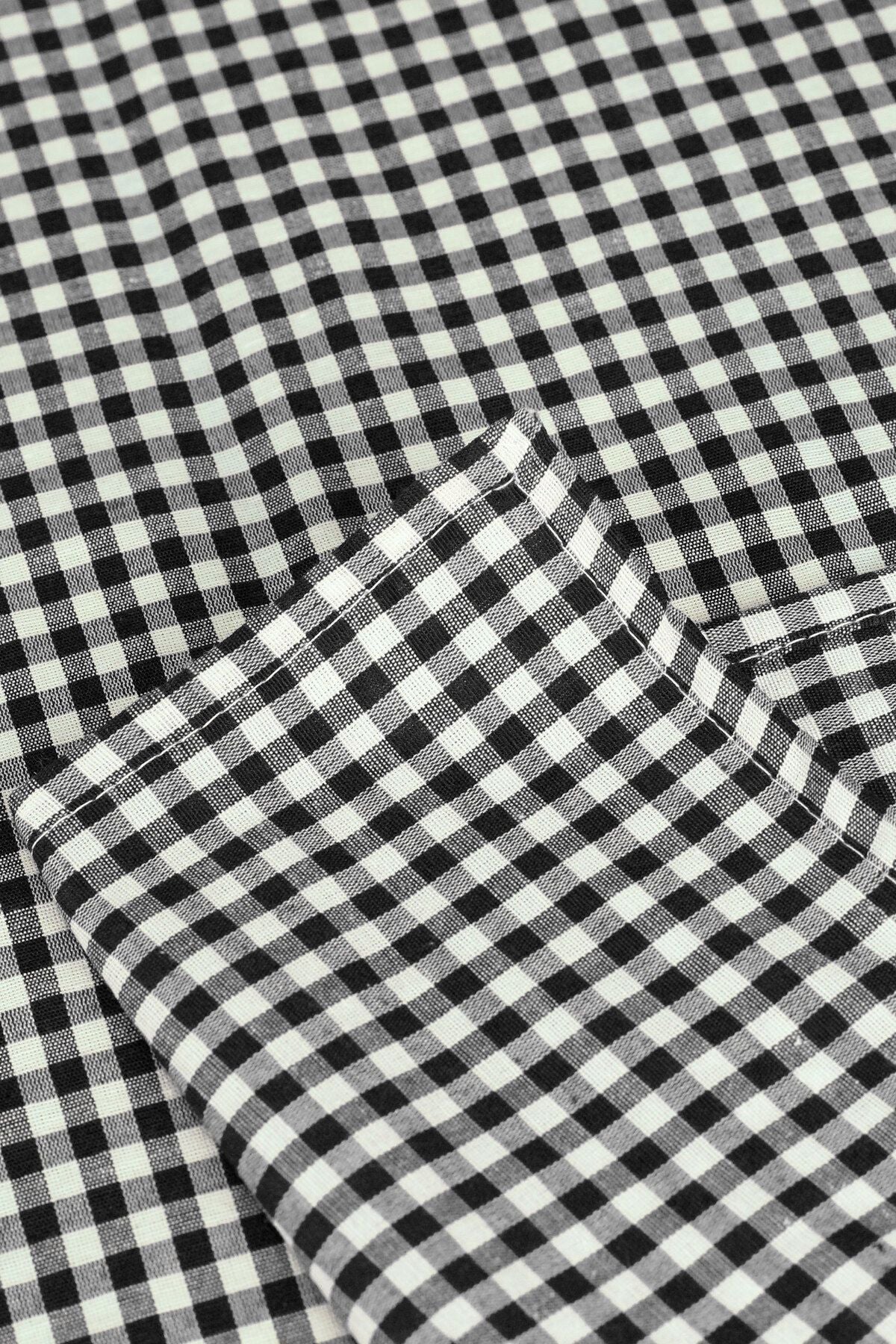 Soft Kare Small Square Pattern Gingham Tablecloth, Table Cover, Picnic Cloth 4