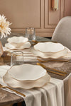 Güral Porselen 24 Piece Nesrin Matte Gold Dinner Set Nes24y430gd 1