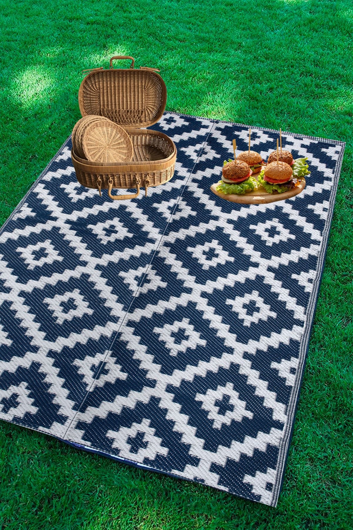 Konfor Halı Savana 8804 Beach Camp Picnic Garden Rug Balcony Terrace Wicker Mat Savan Rug 2