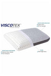 VISCOTEX Natural Fiber Covered Air Channel Visco Orthopedic Pillow 60x40x16 3