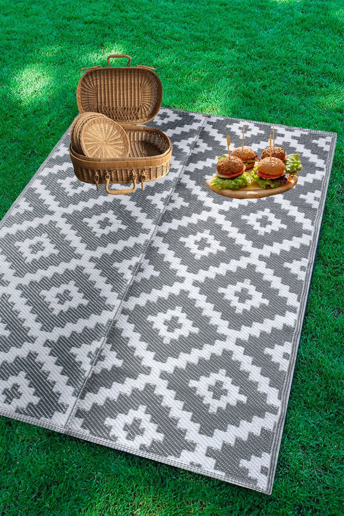 Konfor Halı Savana 8805 Beach Camp Picnic Garden Rug Balcony Terrace Wicker Mat Savan Rug 2