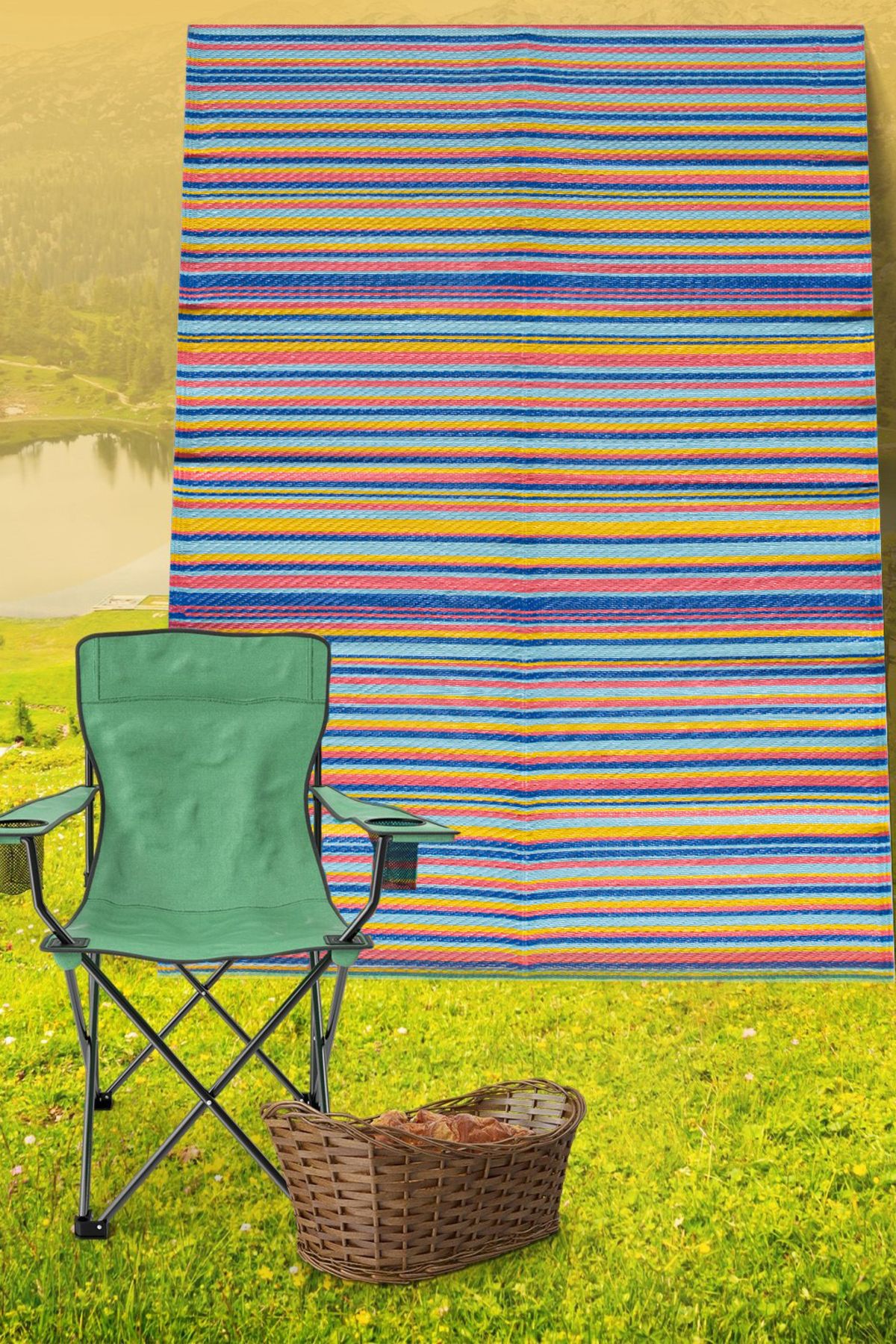 Konfor Halı Savana 8802 Beach Camp Picnic Garden Rug Balcony Terrace Woven Mat Savan Rug 1