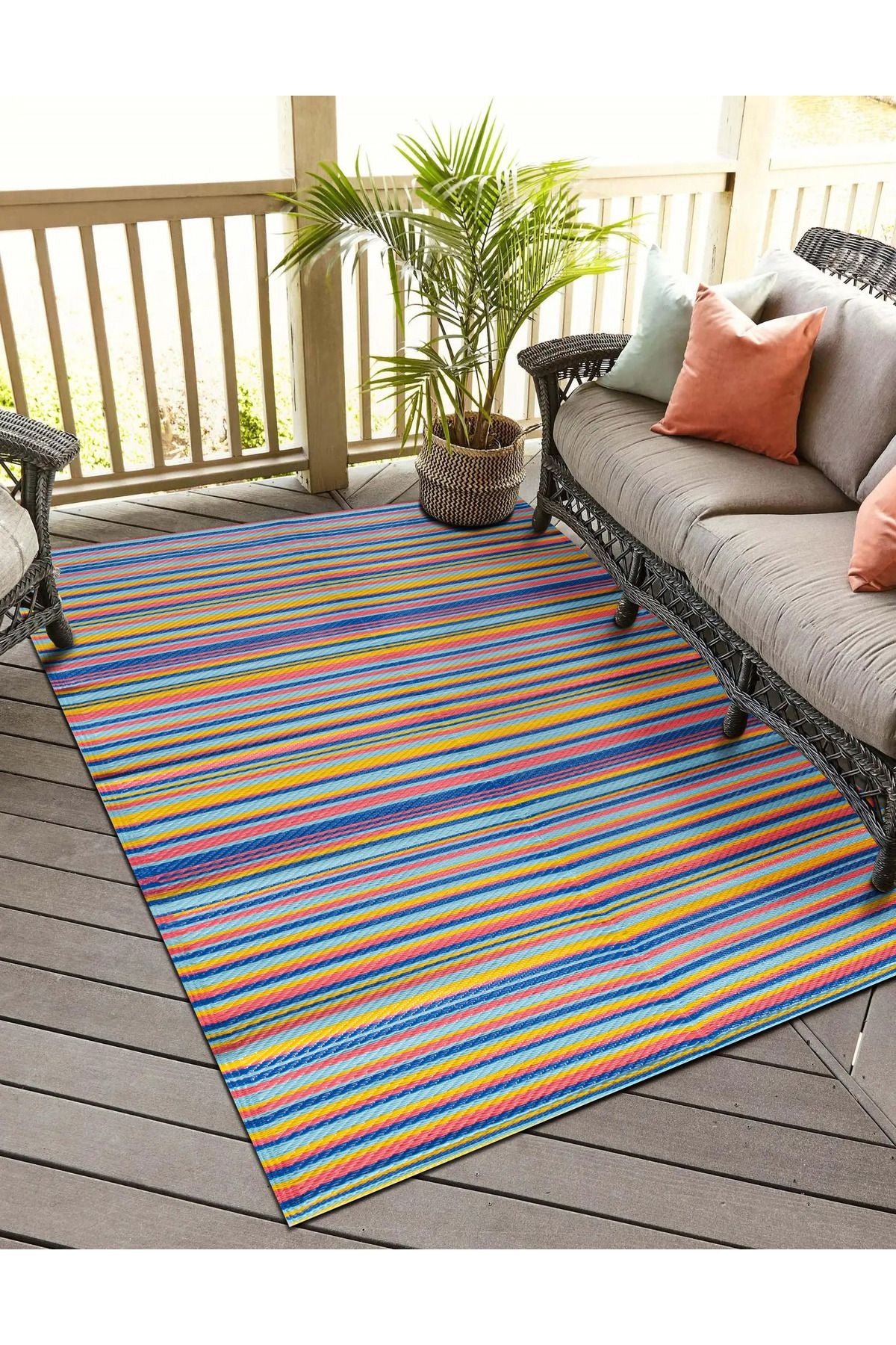 Konfor Halı Savana 8802 Beach Camp Picnic Garden Rug Balcony Terrace Woven Mat Savan Rug 2