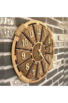 Genel Markalar Wicker Detailed Wooden Wall Clock 40 Cm 1