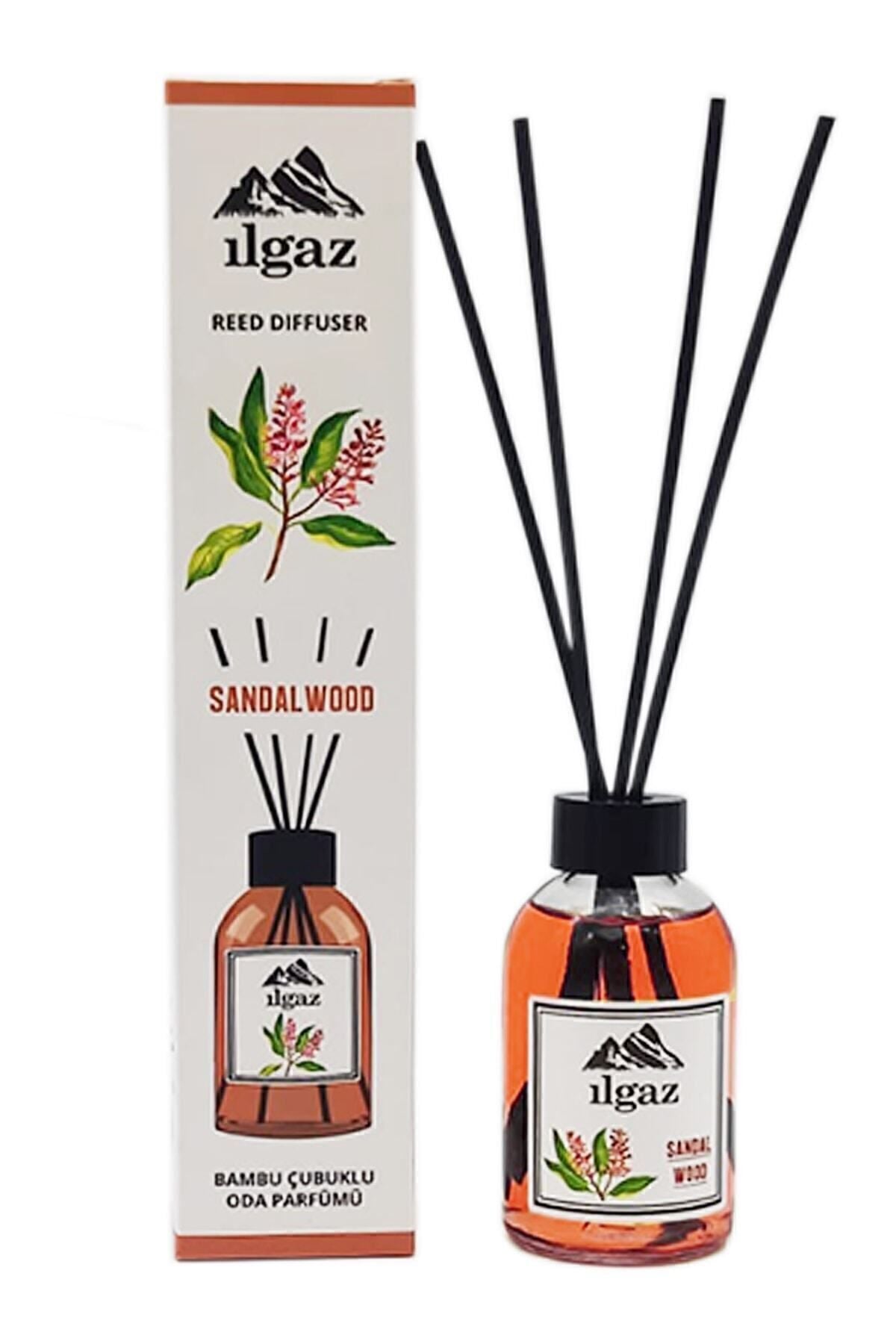 ILGAZ Sandal Room Fragrance 110 Ml Relaxing Sandalwood Home Perfume with Bamboo Sticks 4