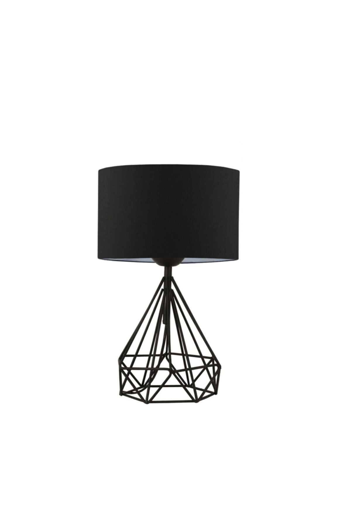 HOMING Vienna Black Fabric Metal Design 2-Piece Lamp Set Ayd-2974 3