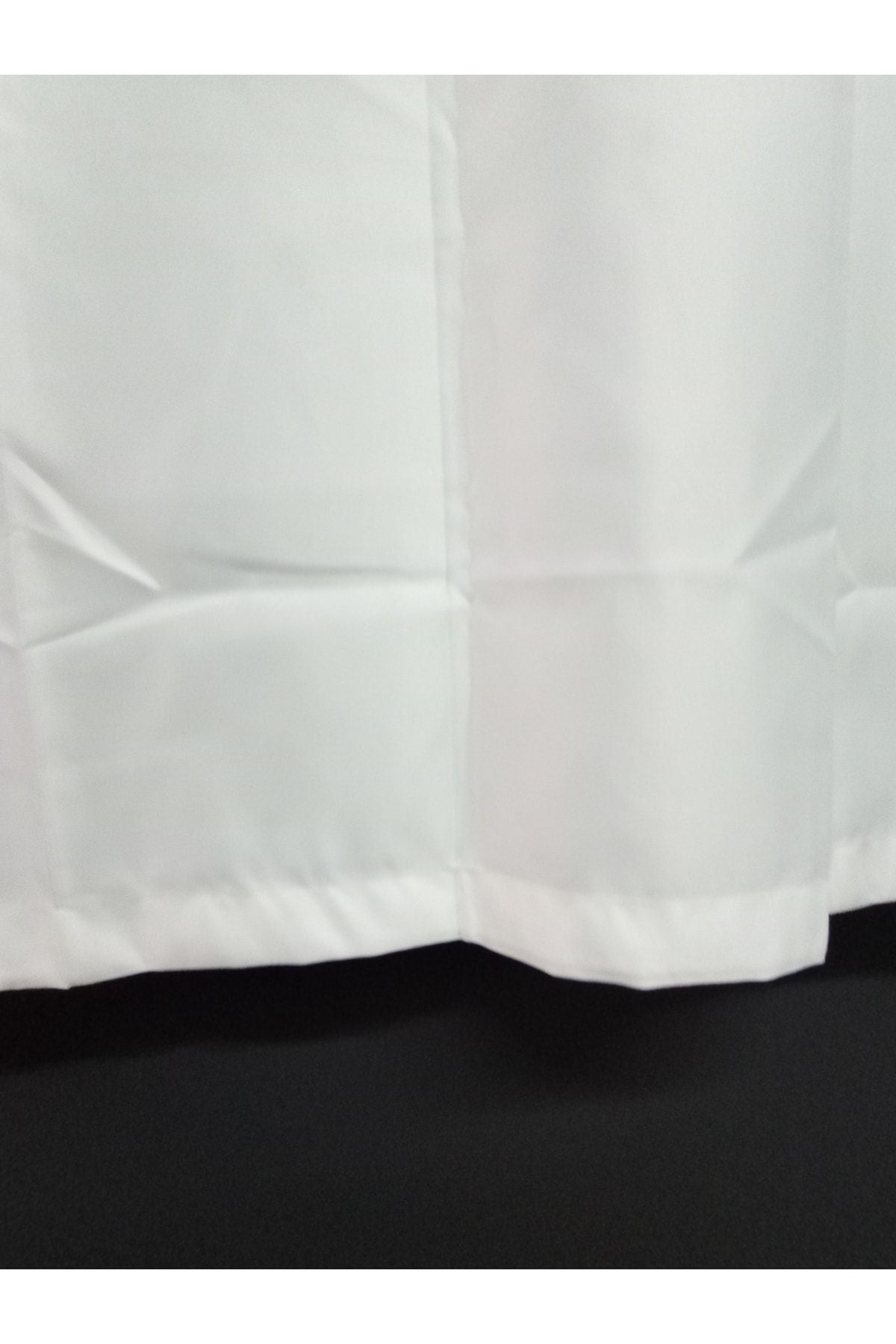 DNZEVGEREÇLERİ Modern Satin Sunshade Curtain White 2