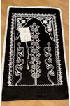 AYHANHOME Velvet Black Prayer Rug 3-Piece Bridal Bundle Groom Set 1