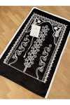 AYHANHOME Velvet Black Prayer Rug 3-Piece Bridal Bundle Groom Set 2