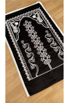 AYHANHOME Black Velvet Bridal Set Prayer Rug 1