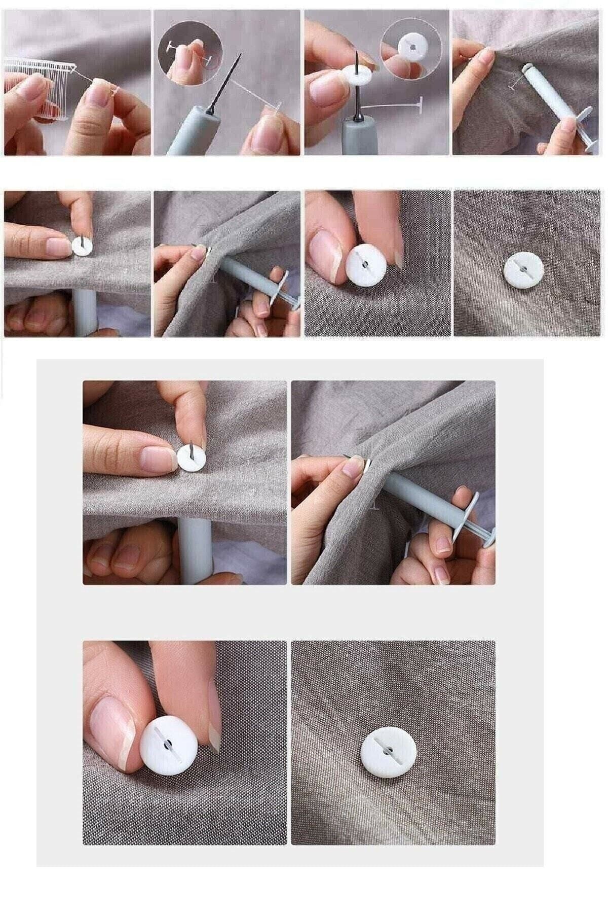 Vi Caro Duvet Cover and Sheet Holder Stabilizer Needle 40 Buttons (PUL) and 400 Thread Set Product 2