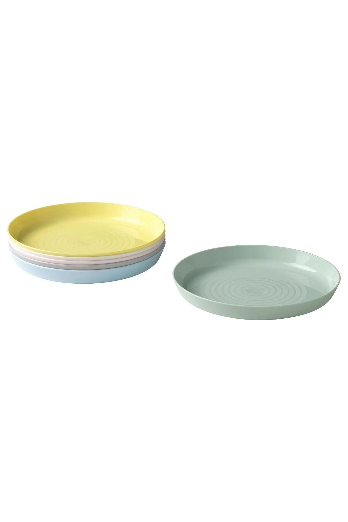 IKEA Kalas Plate Set, Pastel Tones (6 Pieces) Each In Different Color 4